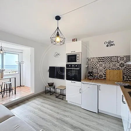 公寓 Bay View Baie Des Anges Laciotat 3 Lits 4 Pers Vue 拉西约塔
